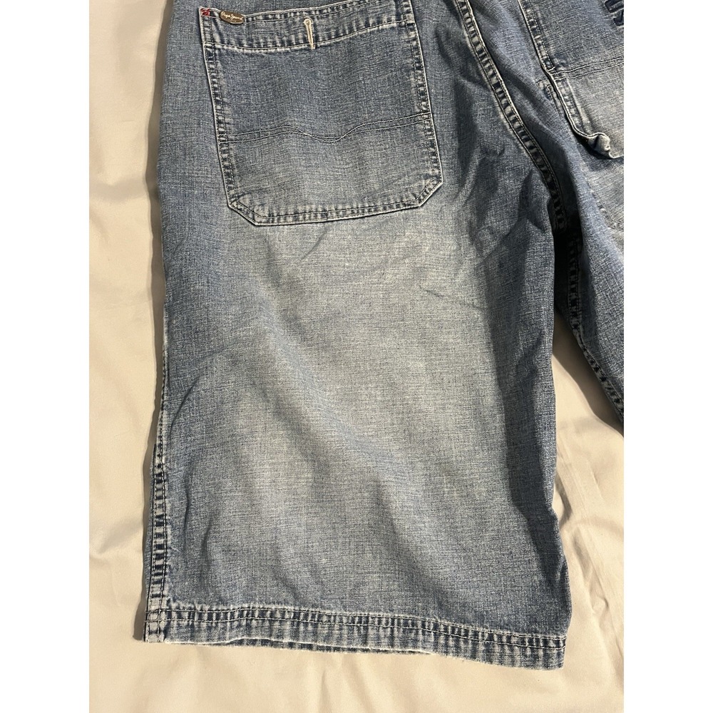 Vintage Pepe Jean Shorts Denim Carpenter Y2K Baggy Skater Blue 38 - Picture 3 of 16